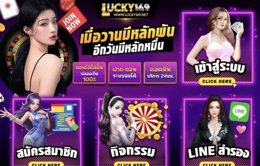 lucky169 เพลิดเพลินกับเกมสล็อต ยอดฮิต ติดอันดับต้นๆของโลก